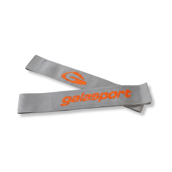 VELCRO STRAPS LIGHT 2x1,1m šedé š.60mm,1 pár závodních popruhů s našitým suchým zipem a logem GALASPORT
