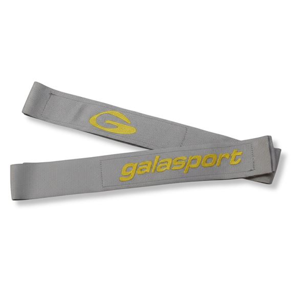 VELCRO STRAPS LIGHT 2x1,25m šedé š.60mm,1 pár závodních popruhů s našitým suchým zipem a logem GALASPORT